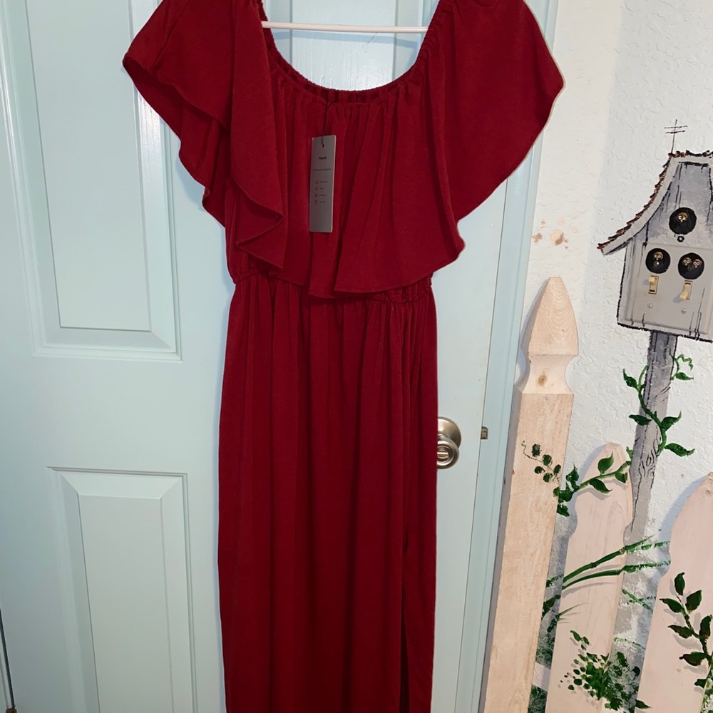 off shoulder dress